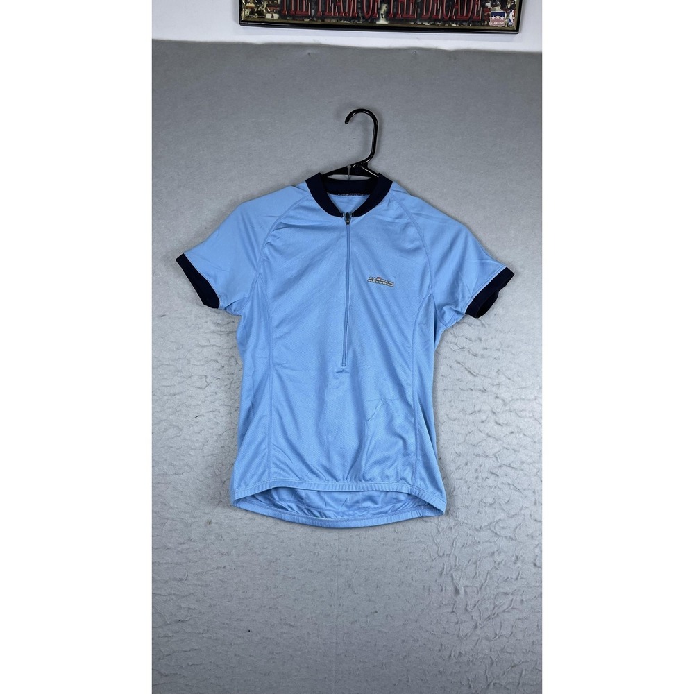 Hind Cycling Jersey Womens Small Blue 1/4 Zip Short Sleeve Road Bike Shirt